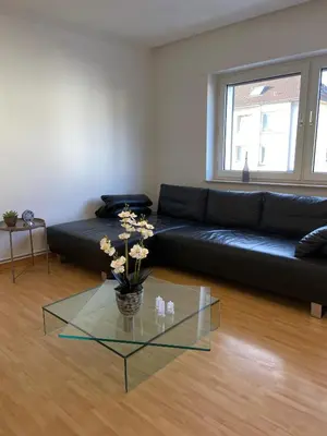Ein Sitzbereich in der Unterkunft Wohnglück 5