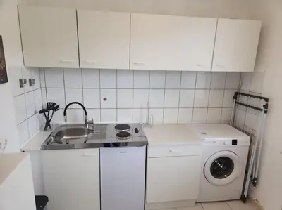 Küche/Küchenzeile in der Unterkunft Monteurwohnung Marl Brassert - 1OGM