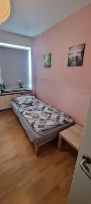 Ein Bett oder Betten in einem Zimmer der Unterkunft Monteurwohnung in Marl - Schiller - 1OGR