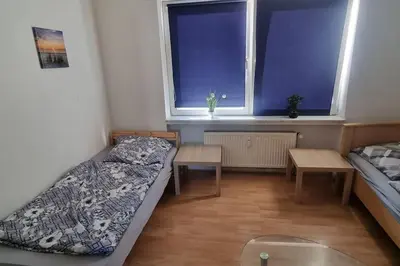 Ein Bett oder Betten in einem Zimmer der Unterkunft Monteurwohnung in Marl - Schiller - 1OGR