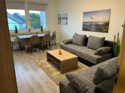 Ein Sitzbereich in der Unterkunft Monteurwohnung in Marl - Schiller - 1OGL