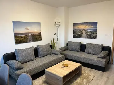 Ein Sitzbereich in der Unterkunft Monteurwohnung in Marl - Schiller - 1OGL