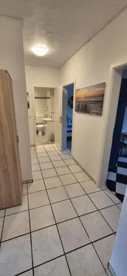Ein Badezimmer in der Unterkunft Monteurwohnung in Marl - Lipper 70 - 2OGR