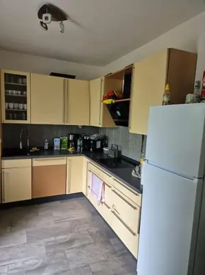 Küche/Küchenzeile in der Unterkunft Monteurwohnung in Marl - Lipper 27 - EG