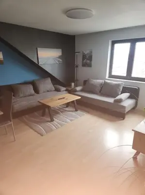 Ein Sitzbereich in der Unterkunft Monteurwohnung in Marl - Lipper 27 - DG