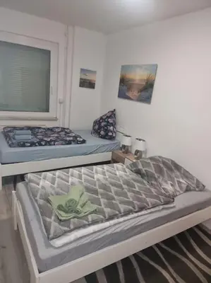 Ein Bett oder Betten in einem Zimmer der Unterkunft Monteurwohnung in Marl - Kamp 13 - EGL