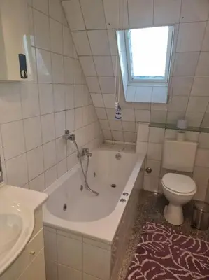 Ein Badezimmer in der Unterkunft Monteurwohnung in Marl - Kamp 13 - 2OGM