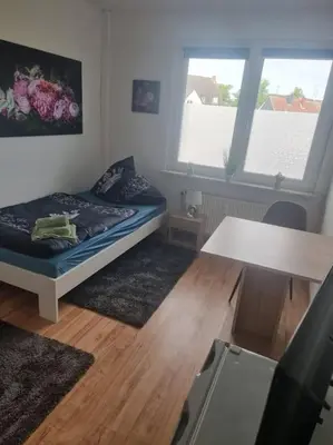 Ein Bett oder Betten in einem Zimmer der Unterkunft Monteurwohnung in Marl - Kamp 13 - 1OGM