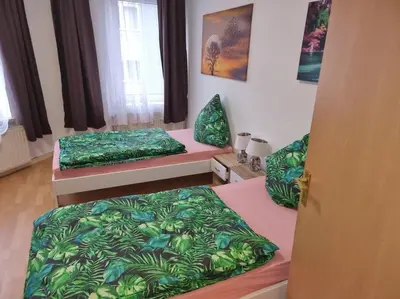 Ein Bett oder Betten in einem Zimmer der Unterkunft Monteurunterkunft Nähe CentrO - 2OGR
