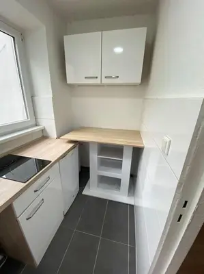 Küche/Küchenzeile in der Unterkunft Moderne Wohnung in Toplage