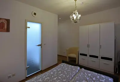 Ein Bett oder Betten in einem Zimmer der Unterkunft SK Apartments - Liborius