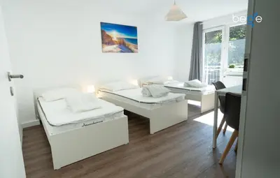 Ein Sitzbereich in der Unterkunft BEGE APARTMENTS Corporate Nest