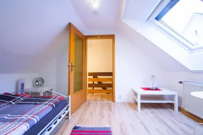 Ein Bett oder Betten in einem Zimmer der Unterkunft familienfreundliche Ferienwohnung nahe WestfieldCentrO