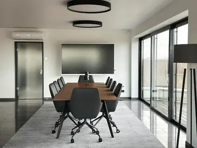Der Geschäftsbereich oder Konferenzraum in der Unterkunft Infinity Apartment Essen