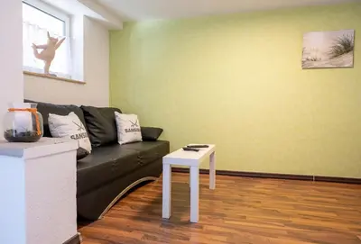 Ein Sitzbereich in der Unterkunft Moderner Appartment Zentrumnah