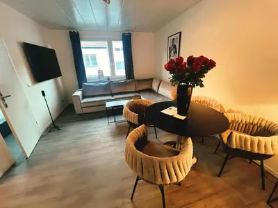 TV/Unterhaltungsangebot in der Unterkunft Wohngut City Appartement 4 für 1-4 Personen inklusive Parkplatz
