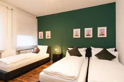 Ein Bett oder Betten in einem Zimmer der Unterkunft Bachelor I ette I XXL Altstadt Loft I 900m I Fun