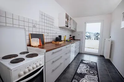 Küche/Küchenzeile in der Unterkunft bold & black - balcony - Netflix - Wifi - 5 Person