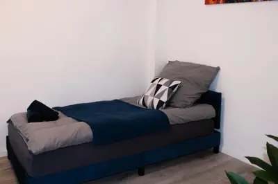 Ein Sitzbereich in der Unterkunft Modernes 2 Zimmer Apartment, 6 Personen, WIFI