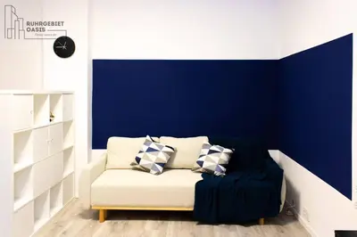 Ein Bett oder Betten in einem Zimmer der Unterkunft Modernes 2 Zimmer Apartment, 6 Personen, WIFI
