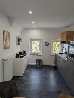 Küche/Küchenzeile in der Unterkunft Villa Baumhaus Apartments