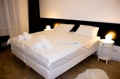 Ein Bett oder Betten in einem Zimmer der Unterkunft Cozy Apartment Wuppertal