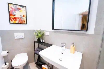 Ein Badezimmer in der Unterkunft BetterBeds Essen
