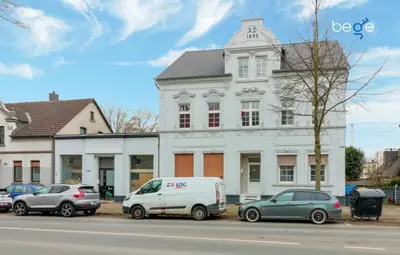 Das Gebäude in dem sich die Ferienwohnung befindet