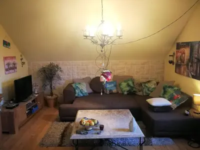 Ein Sitzbereich in der Unterkunft Privatzimmer Tenerife
