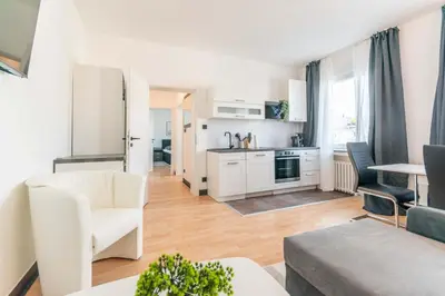 Küche/Küchenzeile in der Unterkunft Hotel Essen mit Apartments