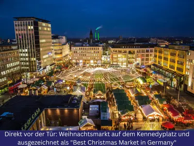 Ein allgemeiner Blick auf Essen oder ein Stadtblick von der Ferienwohnung aus