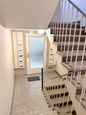 Grundriss der Unterkunft City Apartments Essen for up to 6 person with 4K TV and kitchen