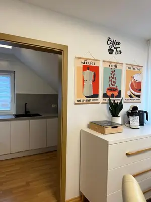 Küche/Küchenzeile in der Unterkunft Weitblick Neviges