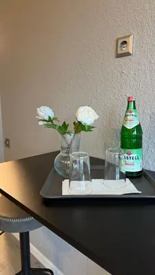 Getränke in der Unterkunft Schönes Appartement am Stadtpark Bochum