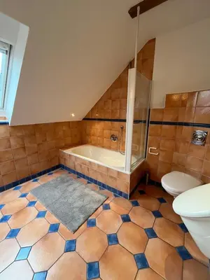 Ein Badezimmer in der Unterkunft Lerchennest Nottuln