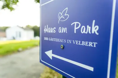 Ein Zertifikat, Auszeichnung, Logo oder anderes Dokument, das in der Unterkunft Haus am Park - Ihr Gästehaus in Velbert ausgestellt ist