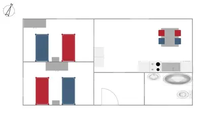 Grundriss der Unterkunft homes of ruhr - Monteurwohnung Schranke