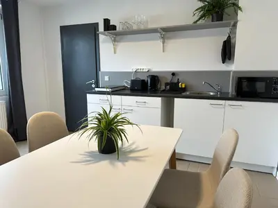 Küche/Küchenzeile in der Unterkunft SAS Apartments