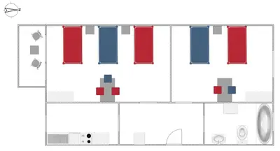 Grundriss der Unterkunft homes of ruhr - Monteurwohnung Werk II