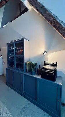Küche/Küchenzeile in der Unterkunft Fachwerk Maisonette Wohnung mit Stadtblick