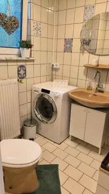 Ein Badezimmer in der Unterkunft Apartment 264 gemütliche Ferienwohnung in Castrop-Rauxel