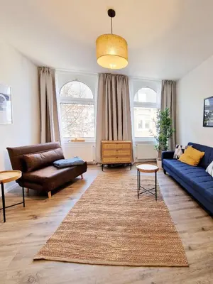 Ein Sitzbereich in der Unterkunft stayVision LS1 Wohnung 8 - 1 bedroom - 4 guests - top Wi-Fi