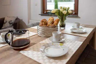 Essen in der Ferienwohnung oder in der Nähe