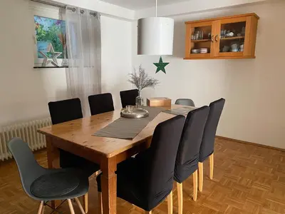 Grundriss der Unterkunft Apartment100 qm mit Garten