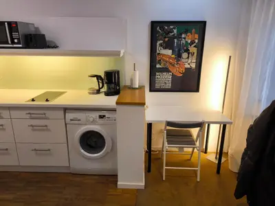 Küche/Küchenzeile in der Unterkunft Komfort Apartment in Düsseldorf