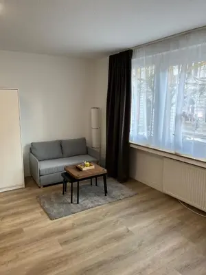 Ein Sitzbereich in der Unterkunft Ferienwohnung Ruhr