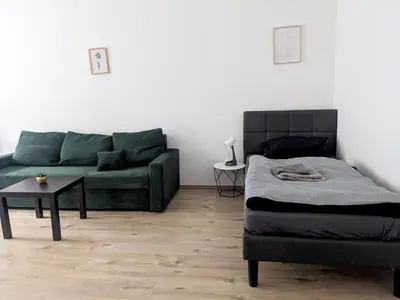 Ein Sitzbereich in der Unterkunft Beautiful Apartment in Velbert