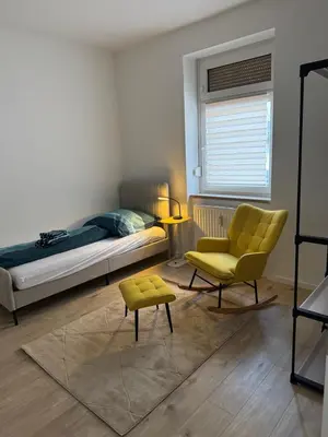 Ein Sitzbereich in der Unterkunft A&V Apartments Nähe Lungenklinik Hemer