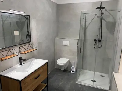 Ein Badezimmer in der Unterkunft Wohnsol cozy Apartments und Gästezimmer