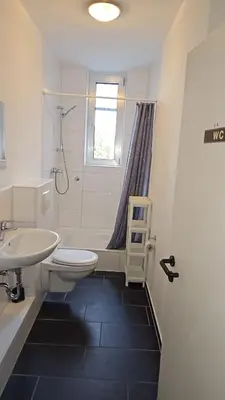 Ein Badezimmer in der Unterkunft Case Five Aparthotel mit Parkplatz